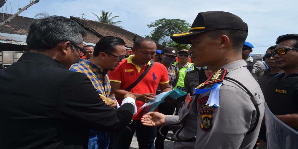 Polres Klungkung Amankan Jalannya Eksekusi Tanah dan Bangunan di Nusa Penida