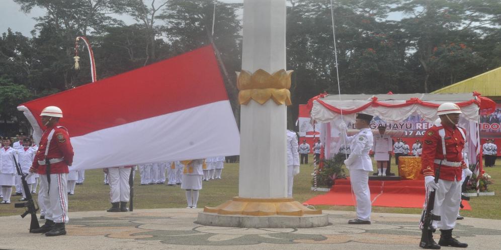 Bupati Pimpin Peringatan Detik-Detik Proklamasi Kemerdekaan RI ke-72 di Tabanan