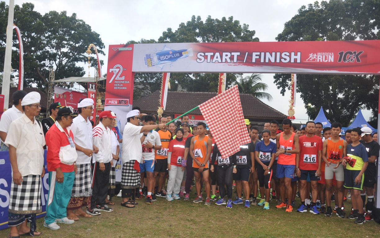 Wabup Sanjaya Lepas Merdeka Run 10K 2017