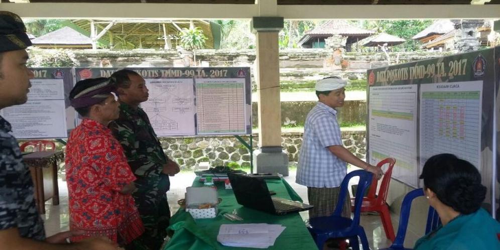 Bupati Suwitra Tinjau Posko TMMD Ke 99 Desa Besan