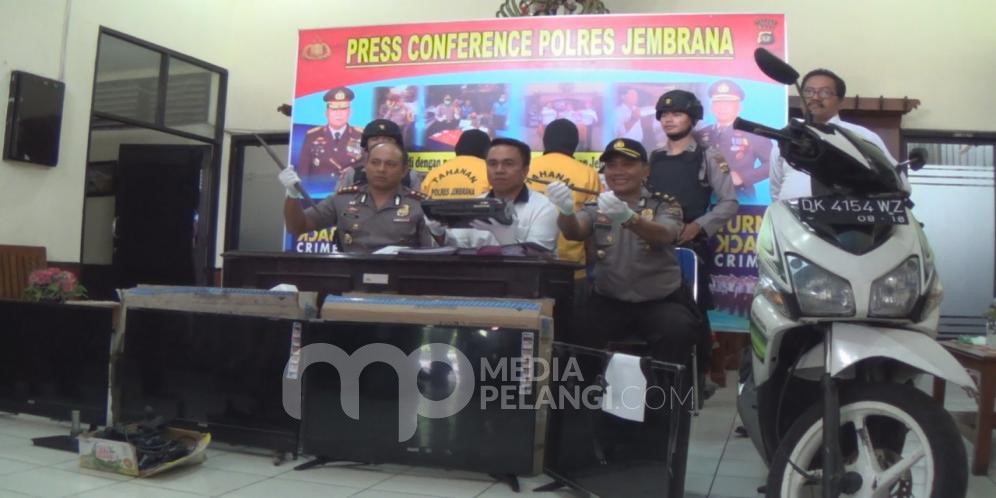 Polisi Tangkap Dua Pelaku Pencurian di Jembrana