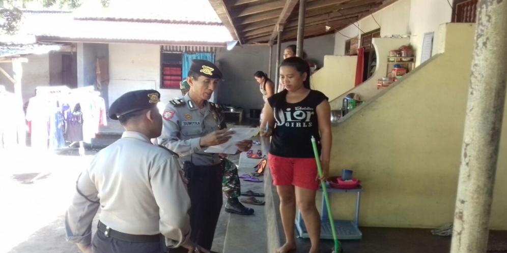 Sasar Rumah Kos, Polisi Di Buleleng Gencarkan Pendataan Duktang