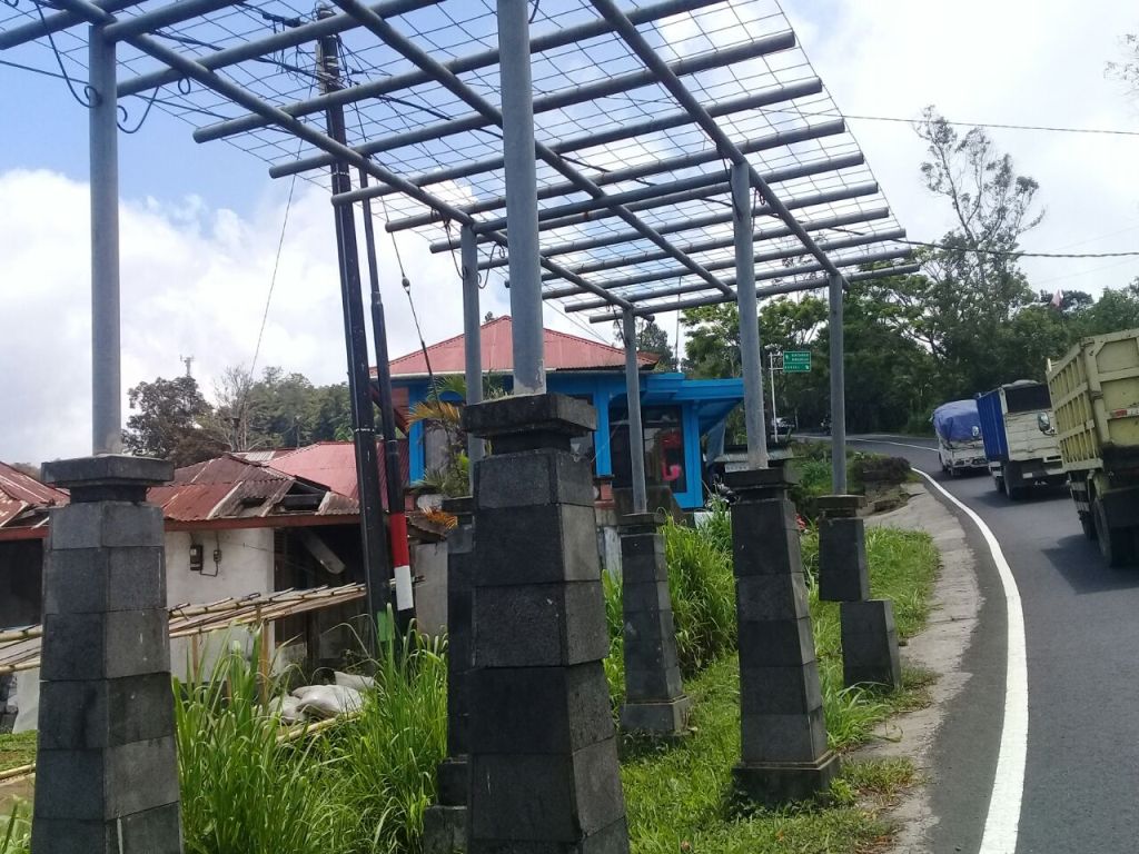 Sejumlah Pergola di Objek Wisata  Penelokan Rusak