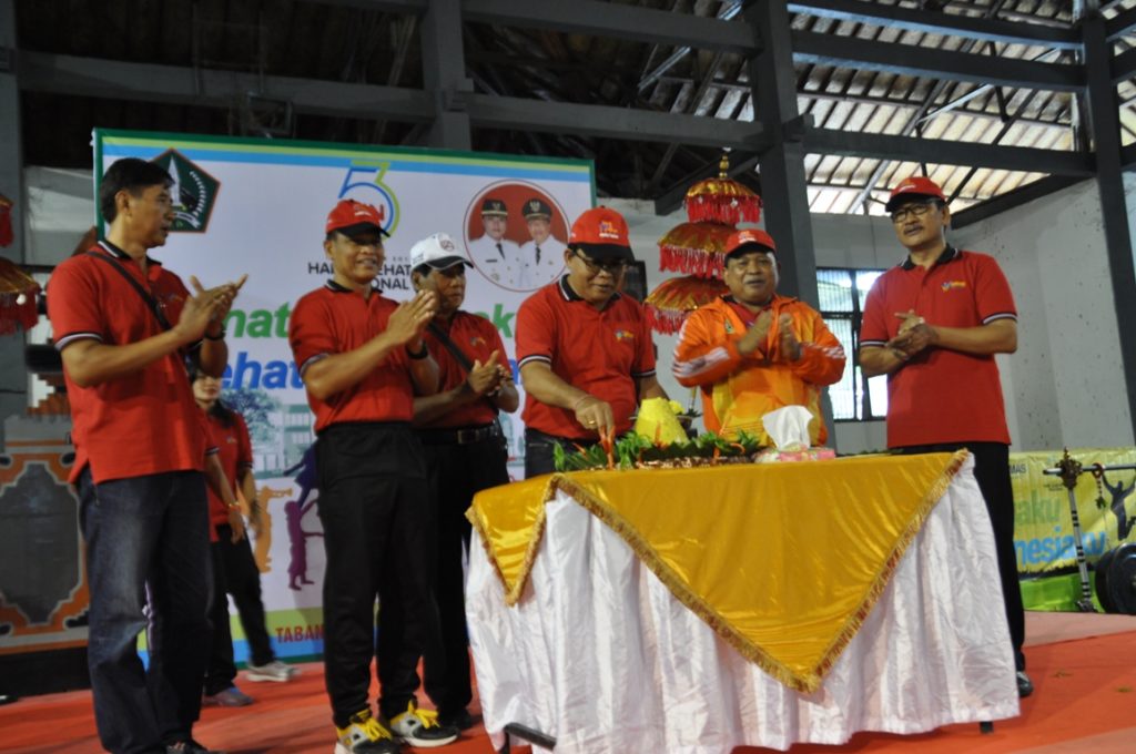 Peringatan Hari Kesehatan Nasional di Tabanan. Wujudkan Keluarga Sehat Menuju Indonesia Sehat