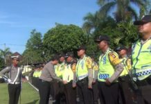 Sambut Nataru Polres Gianyar Siagakan Pasukan