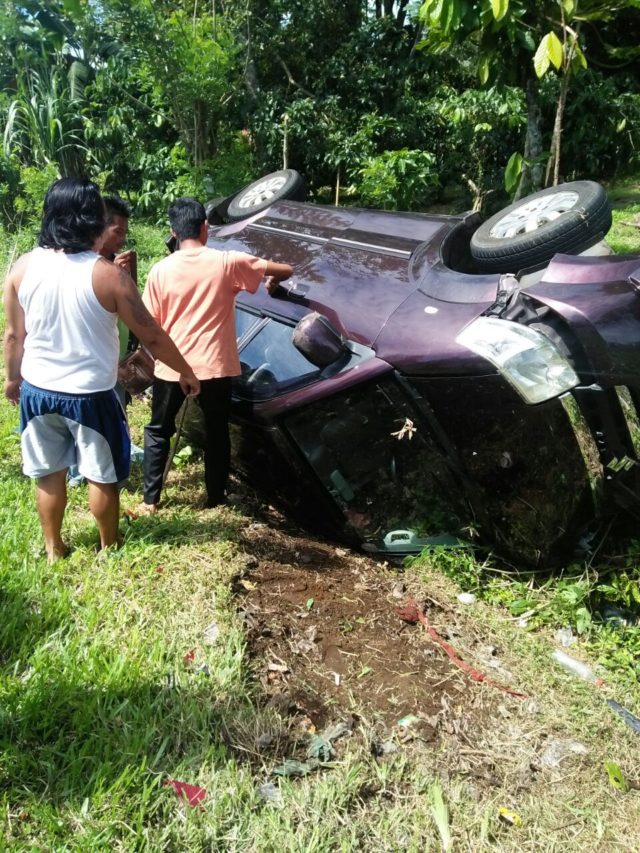 Tabrak Pemotor APV Terguling di Batungsel