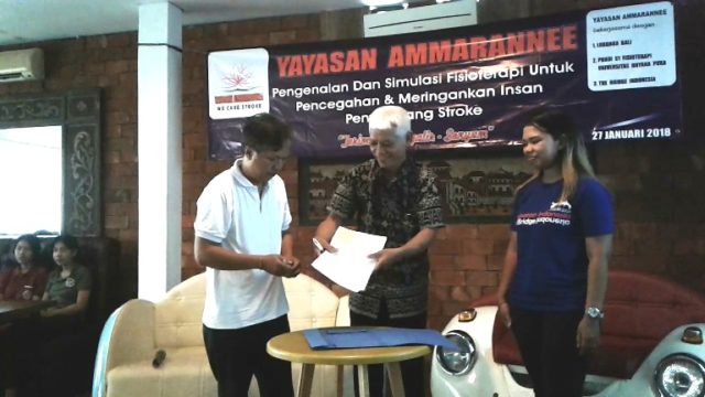 Undhira Bali & Yayasan Ammarannee Jalin Kerjasama Dampingi Penyandang Stroke