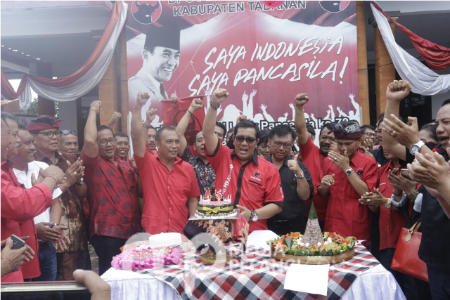 DPC PDIP Tabanan Gelar Ulang Tahun ke 45 Secara Sederhana