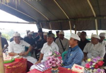 Bupati Dan Wakil Bupati Bangli Hadiri Upacara Nyangrep Di Pura Luhur Tirta Mas Manik Muncar