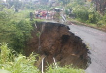 Jalan di Sulahan Nyaris Putus Akibat Longsor