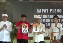 Pengundian Nomer Urut Kerta-Maha Nomer 1 dan Paket Aman Nomer Urut 2