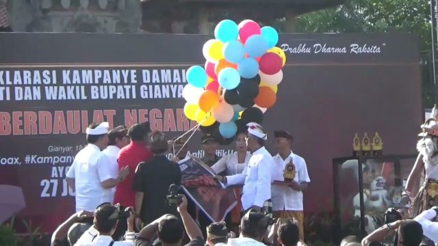 Gelar Deklarasi Kampanye Damai, Ini Harapan Ketua KPUD Gianyar