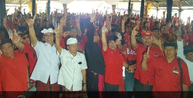 Warga Desa Kusamba Satu Jalur Kompok Menangkan Koster-Ace dan BAGIA