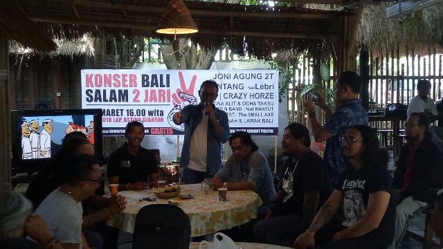 Konser Bali  “Salam Dua Jari” Konsep Terbuka Tanpa Atribut Partai