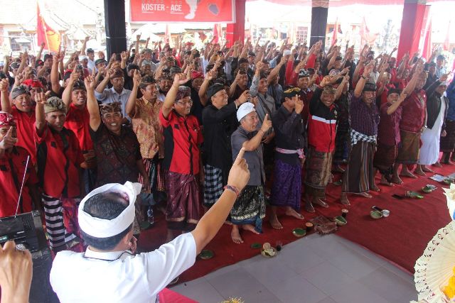 32 Desa di Kecamatan Kintamani Barat Siap Menangkan Koster-Ace 91,3 Persen Suara