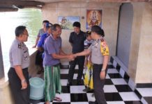 Waka Polres Bangli Meninjau Warga Yang Terdampak Luapan Air Danau
