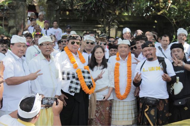 Kampanye di Carangsari, Rai Mantra Pertemukan Dua Keluarga Pahlawan Nasional