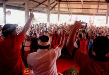 Simakrama di Sambut Beleganjur Perempuan, Ratusan Warga Desa Yangapi Satu Jalur Dukung Koster-Ace