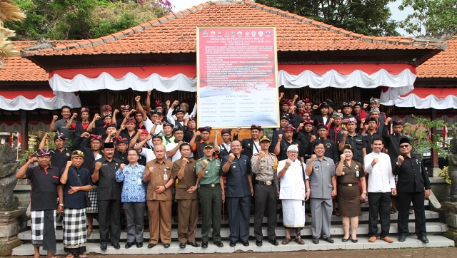 Antisipasi Radikalisme, Bupati Bangli Deklarasikan Perangi Terorisme