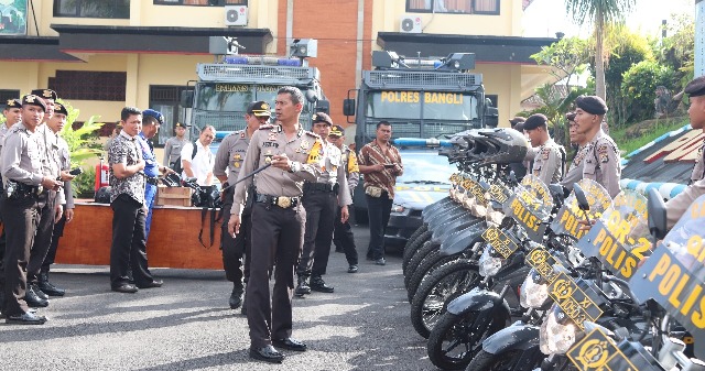 Kapolres Bangli Cek Kesiapan Personel