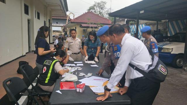 Anggota Polres Bangli Mendadak di Tes Urine