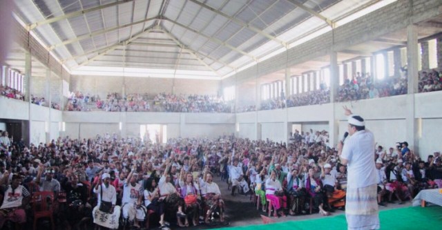 Masyarakat Nusa Penida Janjikan Kemenangan Mutlak Paslon Mantra-Kerta dan Suwasta