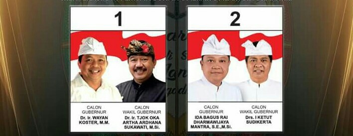 Data Sementara Pilgub Bali di Tabanan