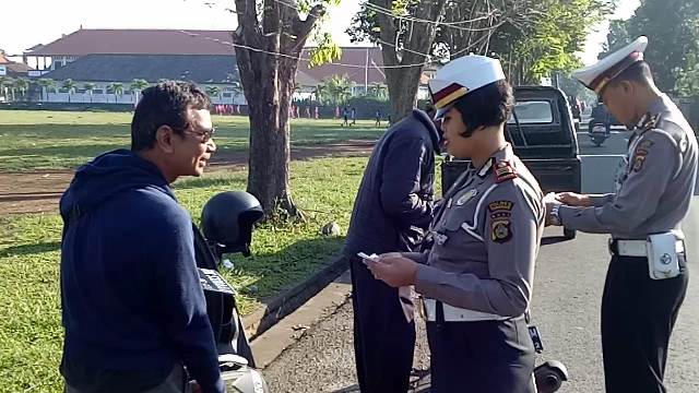 Operasi Rutin, Satlantas Polres Tabanan Jaring Puluhan Pelanggar