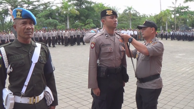 Jelang Pileg-Pilpres, Polres Jembrana Gelar Pasukan Operasi Mantap Brata Agung 2018