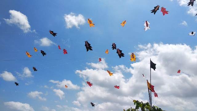 1300 Sekaa Layangan Bersaing Ketat di Pelangi Tabanan Kite Festival II 2018