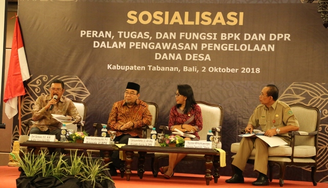 BPK Dorong Pemkab Tabanan Kelola Dana Desa Tepat Sasaran