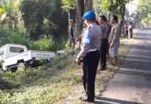 Kecelakaan Tunggal, Pick Up Warga Alisbintang Terperosok Kejurang Kecelakaan