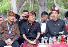 Presiden Jokowi dan Gubernur Koster Antusian Saksikan Karnaval Kebudayaan IMF-WB 2018