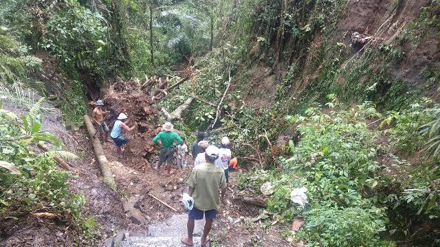 Pohon Tumbang Timpa Bangunan Pura Beji Batan Duren