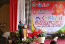 Gelar Iva Test dan Sadanis Gratis, Ny. Putri Koster Ajak Masyrakat Cegah Kanker Leher Rahim Kanker leher