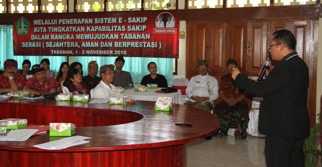 Tekun Ikuti Bimtek e-SAKIP Bupati Eka Pertegas Komitmen Wujudkan Good Governance