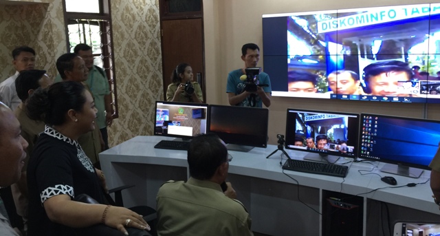 Wujudkan Kabupaten Smart City, Bupati Eka Launching Tabanan Command Center