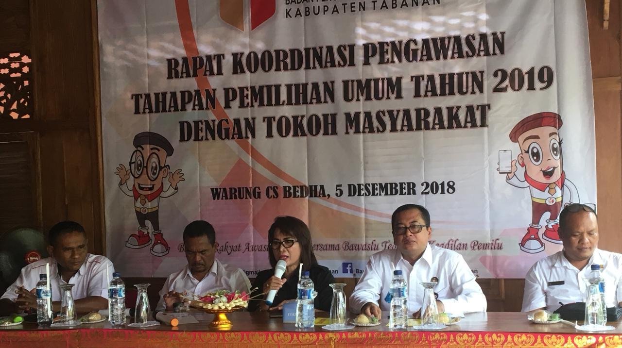 Bawaslu Tabanan Libatkan Perbekel dalam Pengawasan Pemilu 2019