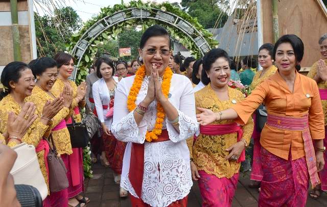 Ketua TP PKK  Ny. Putri Koster : 10 Program Pokok PKK Selaras dengan Visi Nangun Sat  Kerthi Loka Bali