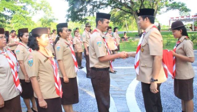 Wabup Kembang Lantik Pengurus Pramuka Kwartir Ranting Jembrana