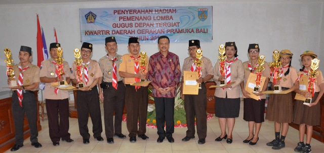 Sekda Dewa Indra Minta Sekolah Perkuat Gerakan Kepramukaan