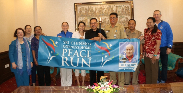Wagub Cok Ace, Sri Chinmoy Peace Run Bisa Lebih Tingkatkan Nama Bali di Dunia Internasional