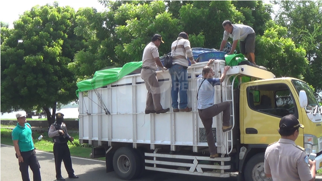 Balai Karantina dan Polsek Gilimanuk Gagalkan Penyelundupan 5 Ton Ikan Busuk