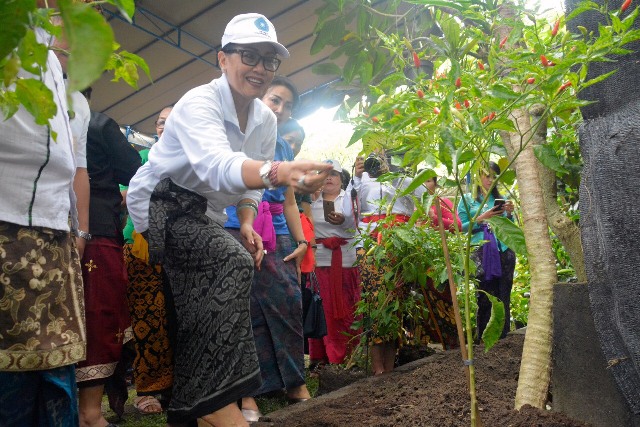 Ny. Putri Koster, Dorong Pengelolaan Halaman Asri Teratur Indah Nyaman