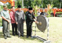 Wagub Cok Ace Buka TMMD Ke 104 di Desa Peninjoan Tembuku