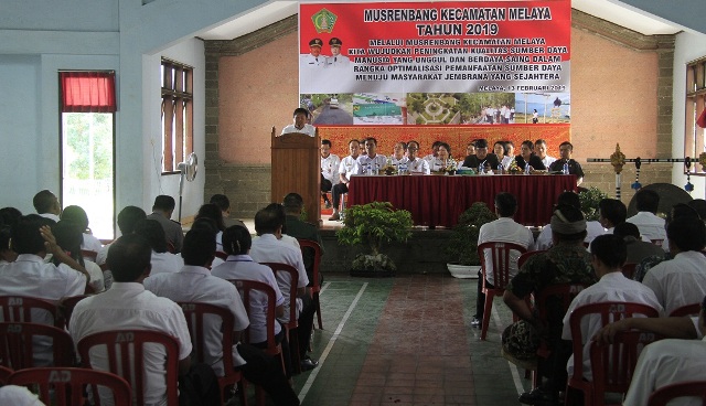 Dibuka Bupati Artha : Musrenbang Kecamatan Melaya, Usulkan Rp. 71. 750 Milyar Lebih