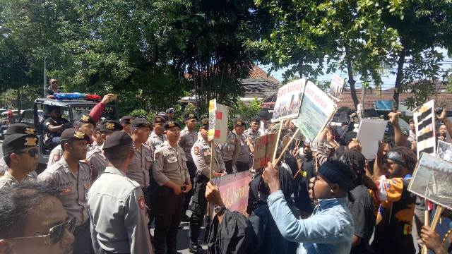 Demo Tolak Pilpres 2019, Sejumlah Mahasiswa Asal Papua di Amankan