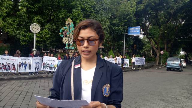 Turun Kejalan, Mahasiswa di Denpasar Tolak Paham Radikalisme