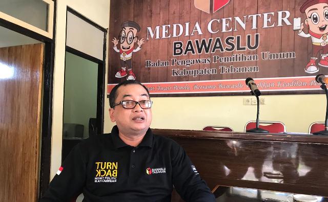 Ketua Badan Pengawas Pemilu (Bawaslu) Tabanan, I Made Rumada