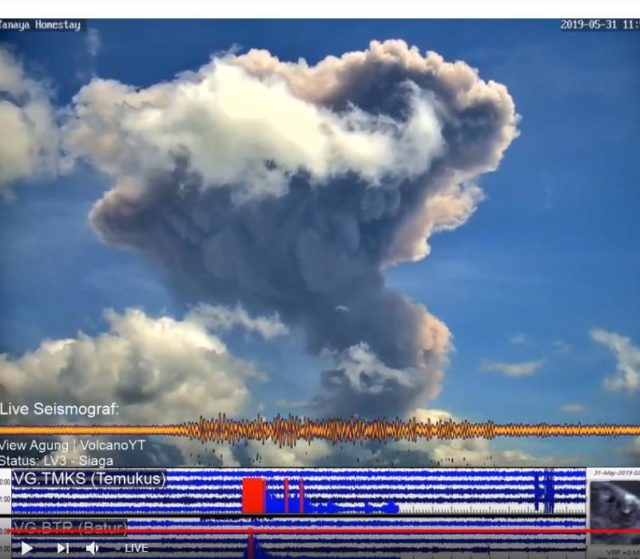 Gunung Agung Kembali Erupsi, Sejumlah Wilayah di Bali Terpapar Hujan Abu